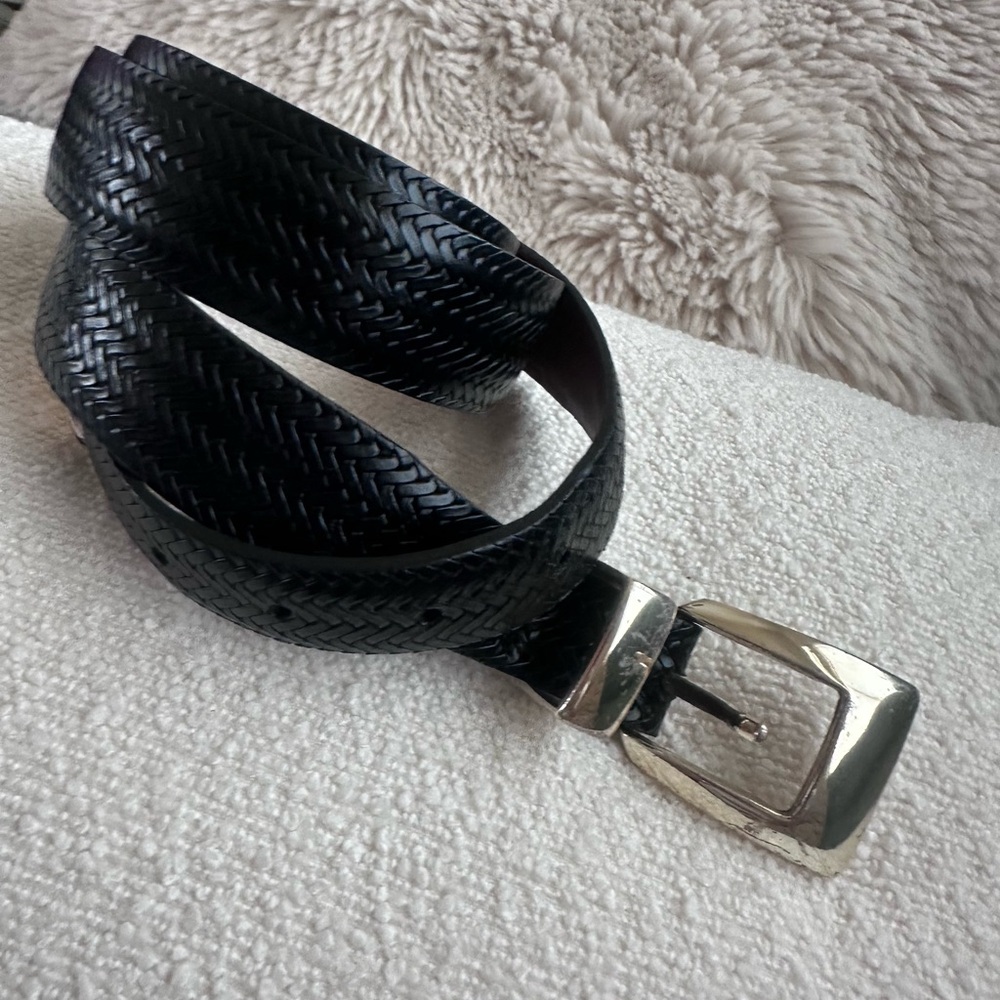 Onyx by Brighton Embossed Leather Belt